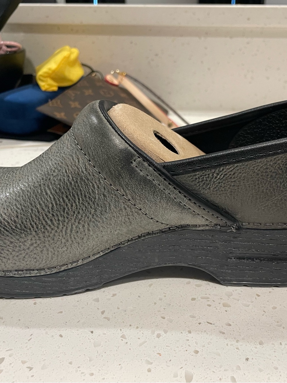 BRAND NEW / NEVER WORN / NO BOX Dansko Professional Gray Leather Clogs